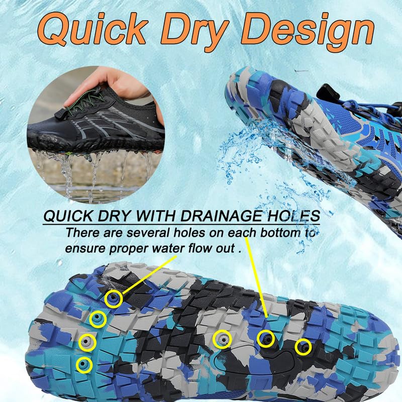 LIZRHA Water Shoes for Men and Women Quick Dry Aqua Swim Barefoot Shoes for Outdoor Fishing Beach Pool Boat Surfing Walking Water Park and Yoqa Activities - Image 3